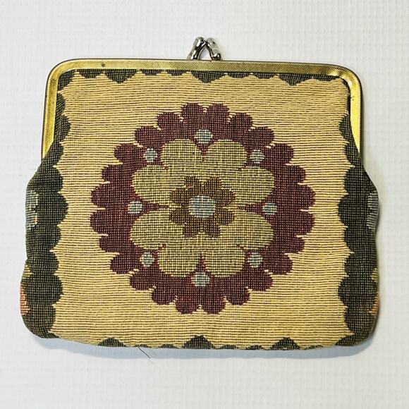 Genuine Leather Coin Purse Pouch Kiss-lock Change Pouch-Made In Germany 5” X 6” - Picture 1 of 9